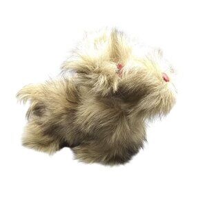 Antique Wire Hair Fox Terrier Puppy, Brown Dog Stuffed Animal Vintage Plush Schn